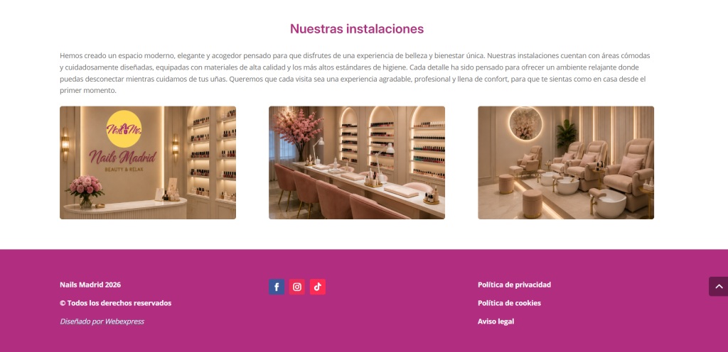 salón de uñas: nuestras instalaciones