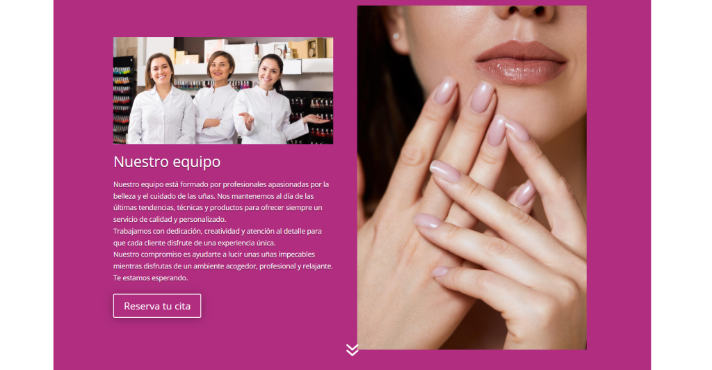 salón de uñas: equipo